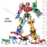 Hot lion robot 5in1 Voltron Legendary Defender building block Transformation